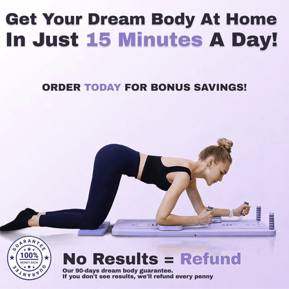 Portable Pilates Reformer-Style Board