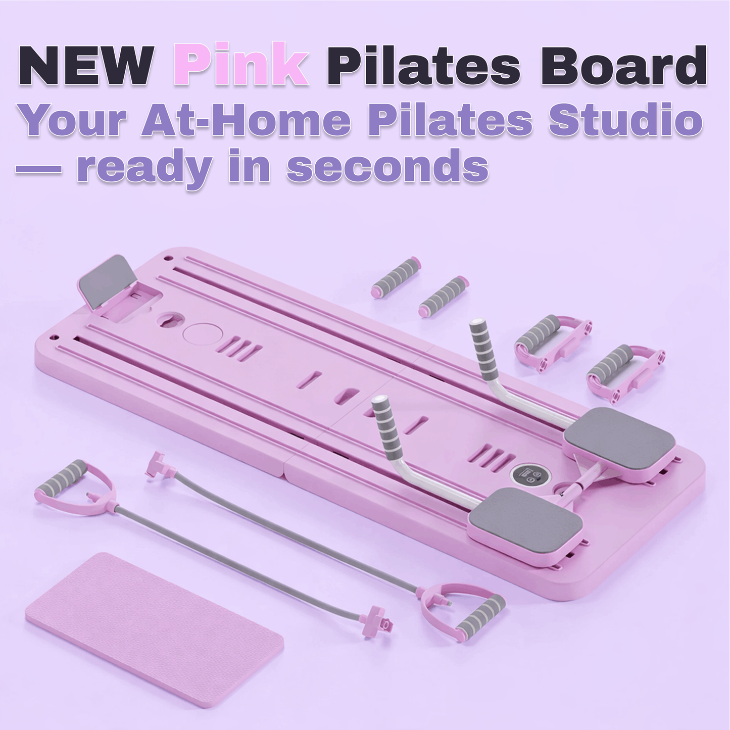 Portable Pilates Reformer-Style Board