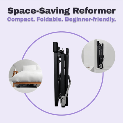 Foldable At-Home Pilates Metal Reformer